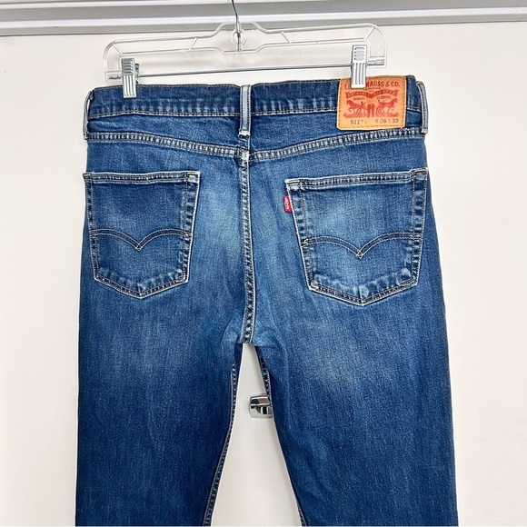 Levi's Slim Fit Denim Jeans - Classic Blue - Picture 6 of 9